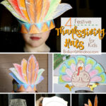 4 Fun Thanksgiving Hats For Kids  Printable | Brilliant Little Ideas Pertaining To Free Pilgrim And Indian Turkey Head Template