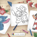 42 Lilo & Stitch Coloring Pages (Free Pdf Printables) Intended For Printable Lilo Feather Template