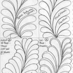 500 Peachwork Ideen | Quilten, Patchwork Und Quilten, Quiltmuster Pertaining To Feather Quilting Template