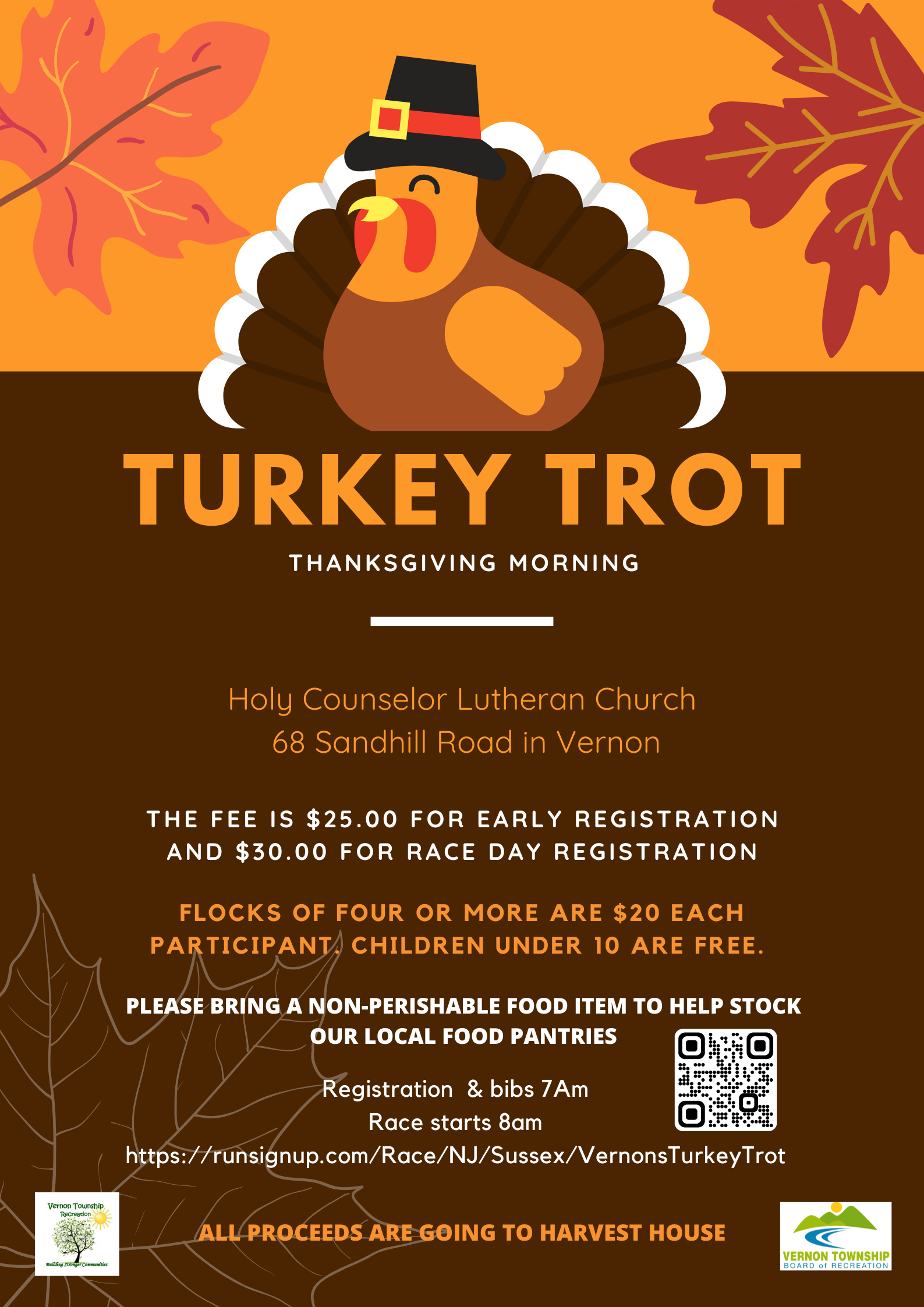 5K Turkey Trot regarding Free Turkey Trot Flyer Template