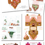 6 Free Diy Paper Gingerbread Houses   Kim Byers Pertaining To Free Printable Paper Gingerbread House Templates