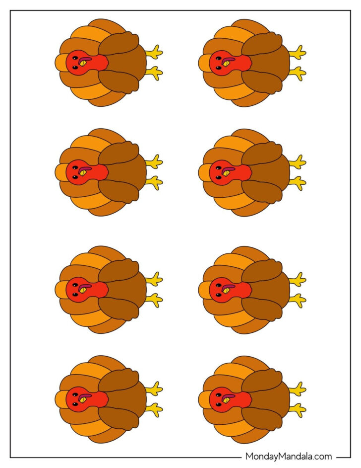 Free Printable Small Turkey Template
