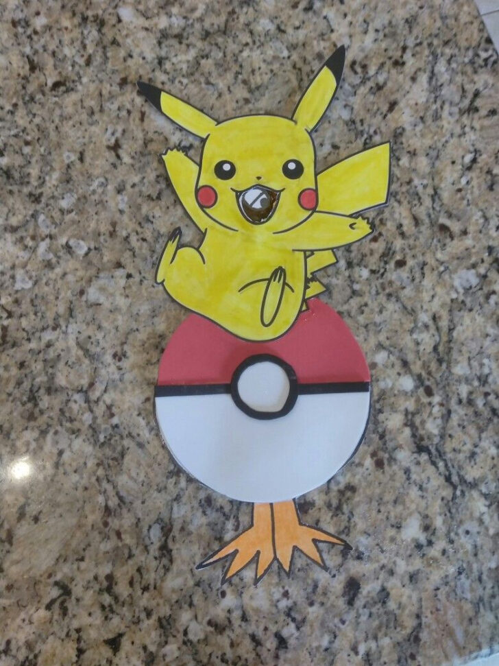 Pikachu Turkey Disguise Template