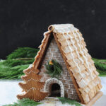 A Frame Gingerbread House   Dear Lillie Studio Intended For Gingerbread A Frame House Template