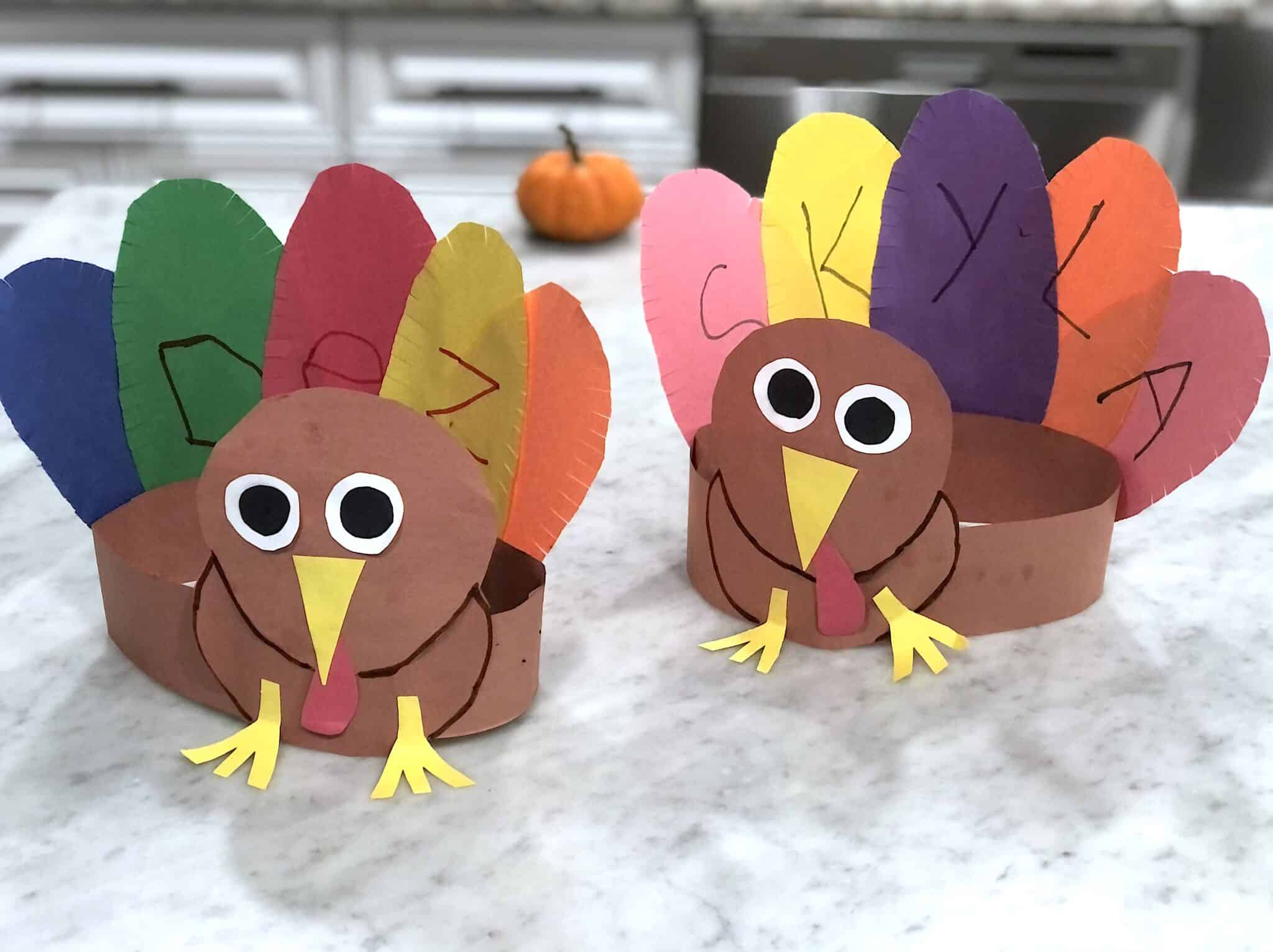A Fun Thanksgiving Turkey Craft Kids Will Love: Turkey Hats inside Preschool Turkey Hat Template
