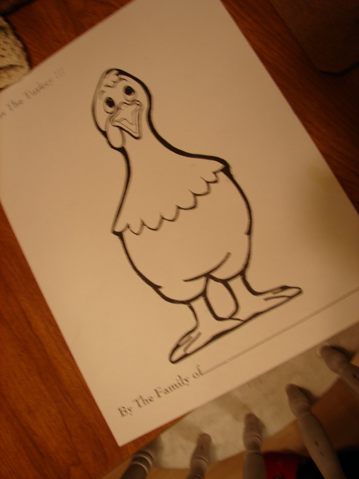 A Girl And A Glue Gun: Omigosh. An Acutal Thanksgiving Craft with regard to Naked Turkey Template