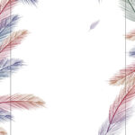 A Romantic Wedding With Warm And Vibrant Feathers Page Border Within Feather Frame Template