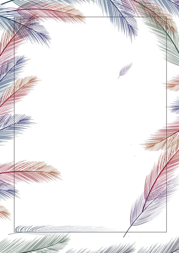 Feather Frame Template