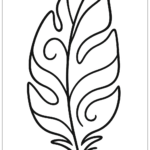 A Single Trippy Feather Coloring Page (Free Pdf&Png Printable) Intended For Single Feather Template