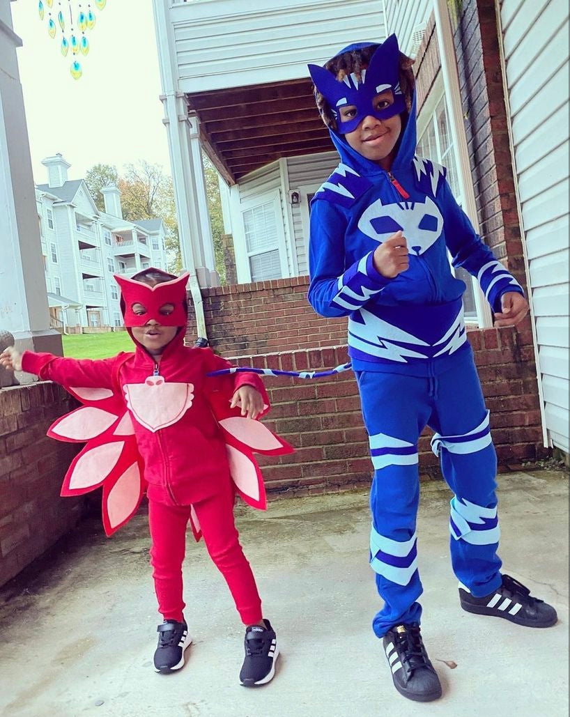 Adorable Kids Diy Pj Masks (Catboy And Owlette) Costume | Primary with regard to Owelette Feather Template