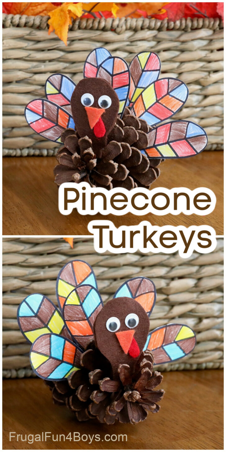 Pinecone Turkey Template Pinecone Turkey Template
