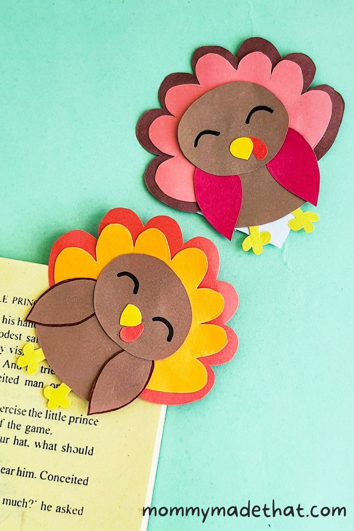 Adorable Turkey Bookmarks (Plus Free Printable Template) within Turkey Bookmark Template