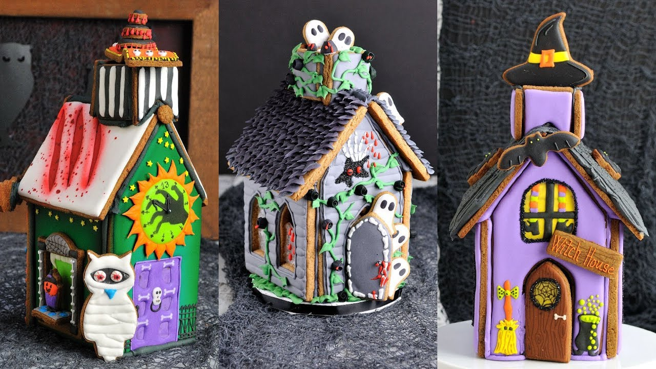 Amazing Halloween Gingerbread Houses |Compilation| within Nightmare Before Christmas Gingerbread House Template