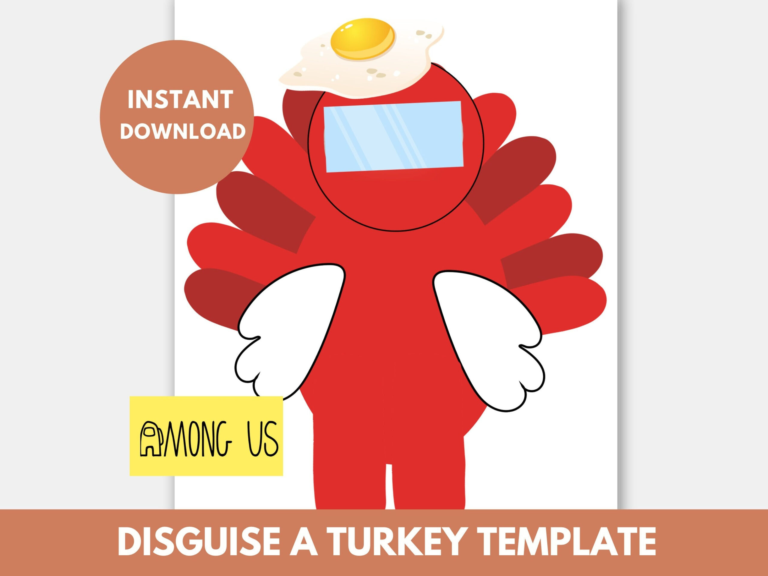 Among Us Turkey Disguise Project Printable | Disguise A Turkey intended for Among Us Turkey Disguise Template