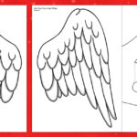 Angel Wings Template | Role Play Cut Outs | Nativity Inside Feather Wing Template