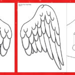 Angel Wings Template | Role Play Cut Outs | Nativity With Regard To Simpile Wing Feather Template