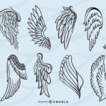 Angel Wings Vector & Graphics To Download Pertaining To Angel Feather Template
