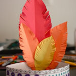 Ankle Biter Art: Thanksgiving Hats For Construction Paper Indian Hat Feather Template