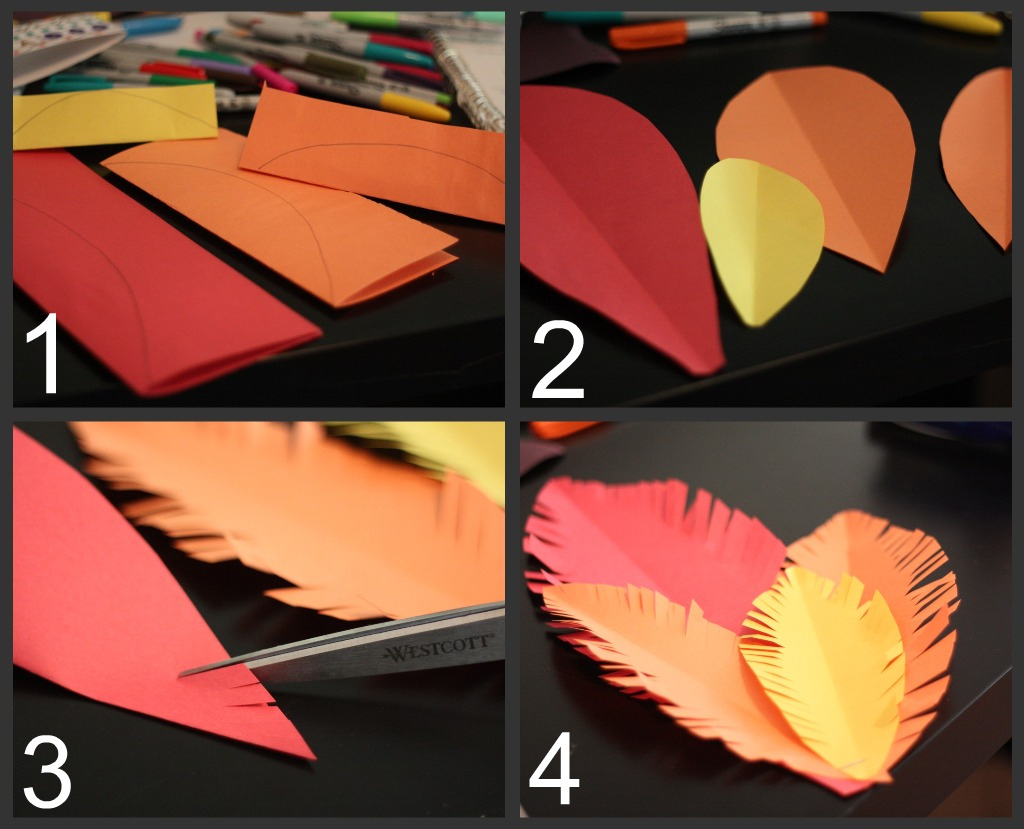 Ankle Biter Art: Thanksgiving Hats in Construction Paper Indian Hat Feather Template