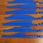 Archery Arrow Feather Fletching Templates 3D Printed Universal Regarding Feather Fletching Template