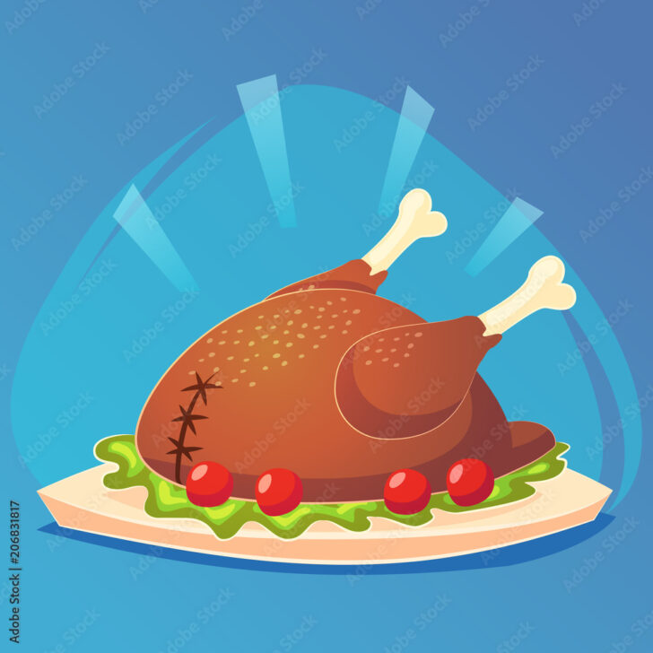 Cooked Turkey Template