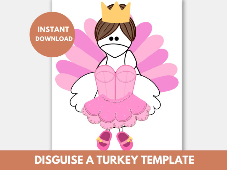 Disguise a Turkey Ballerina Template Disguise a Turkey Ballerina Template