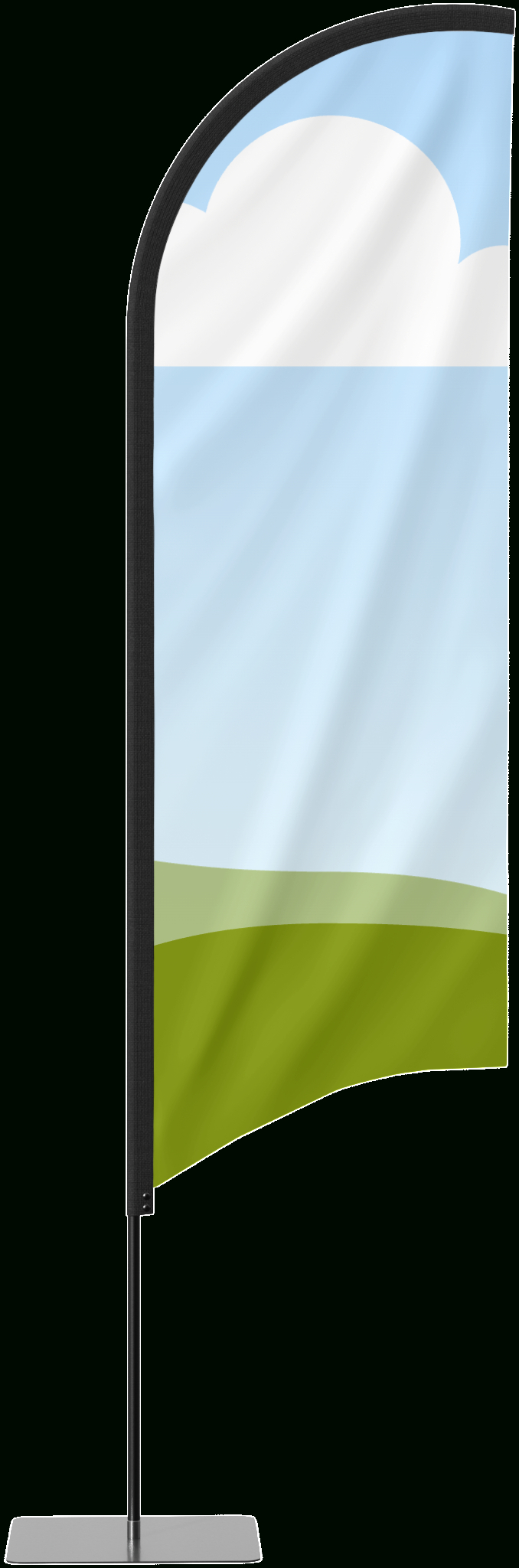 Banner Mockup Generator: Create Banner Mockups | Canva with regard to Feather Flag Template Canva