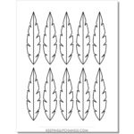 Best Free Printable Feather Outlines, Templates, Stencils [Top Inside Indian Feather Template