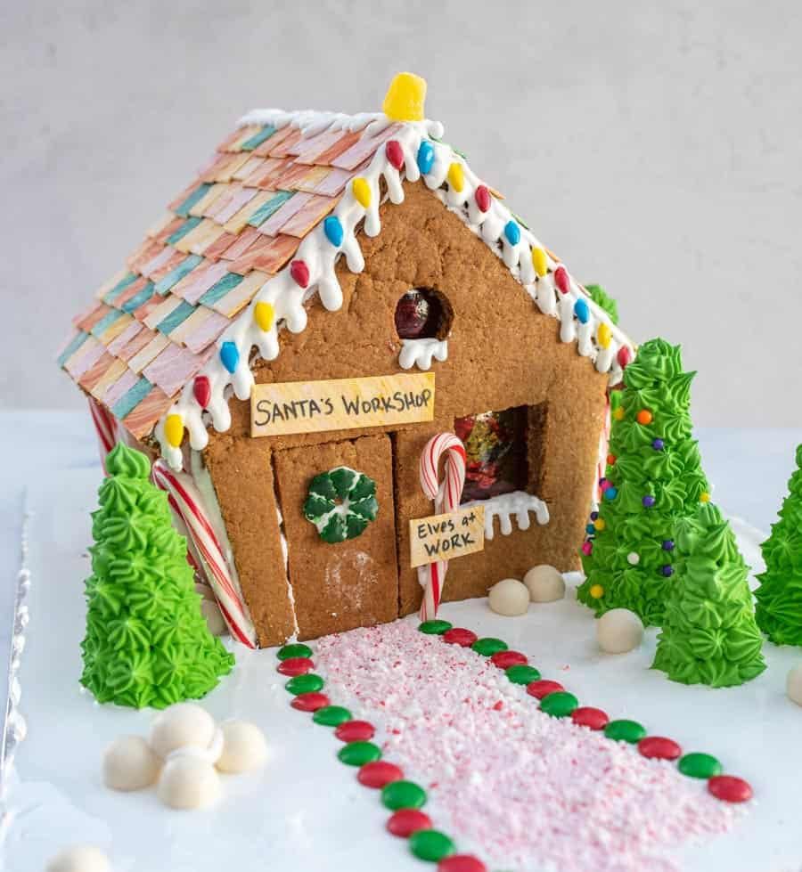 Best Homemade Gingerbread House | Recipe + Template — Bless This Mess intended for Recipes For Gingerbread Houses Templates