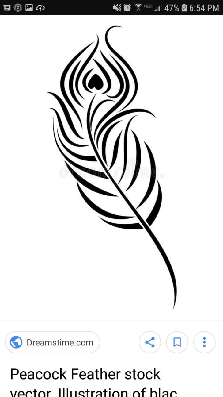 Feather Template Black and White