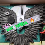 Black Angel Wings Tutorial   Link For Templates In Description In Craft Foam Feather Template