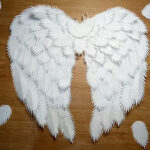 Budget Friendly And Easy Angel Wings / Diy Angel Wings Made Of Paper Throughout Angel Wing Feather Template