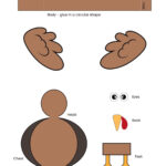 Build A 3D Turkey (Free Cut Out Printable) Regarding Foldable Turkey Beak Template