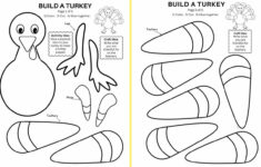 Build A Turkey Craft: Free Printable | Craft Corner Diy within Easy Turkey Body Template