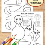 Build A Turkey Craft: Free Printable Thanksgiving Craft With Free Printable Turkey Puppet Templates That You Can Color