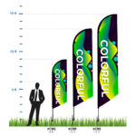 C9S Large 15' Custom Feather Flag   Hit Promotional Products Intended For 15 Ft Feather Flag Template