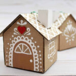 Cardboard Gingerbread House Ornament   Messy Little Monster Pertaining To 2D Gingerbread House Template