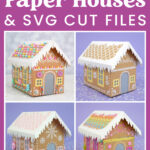 Cardboard Gingerbread Houses + Svg Files   Happiness Is Homemade Regarding Cardboard Gingerbread House Template
