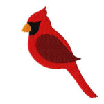 Cardinal Red Bird Machine Embroidery Design Mini Bird Cardinal Intended For Cardinal Feather Template