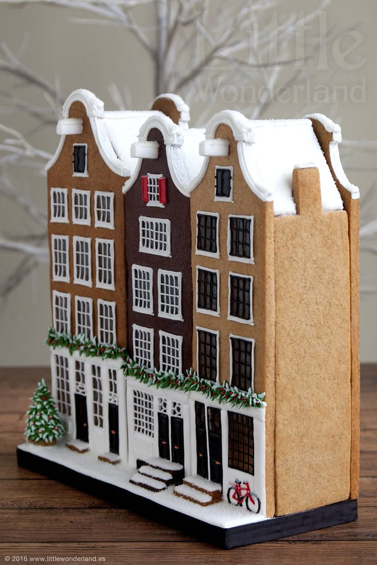 Casitas Holandesas De Jengibre / Dutch Gingerbread Houses with Dutch Gingerbread House Template