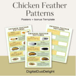 Chicken Feather Color Poster Identification Poultry Patterns In Chicken Feather Template