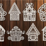Christmas Gingerbread House Template Svgjulydigitalimages Pertaining To Gingerbread House Template Svg