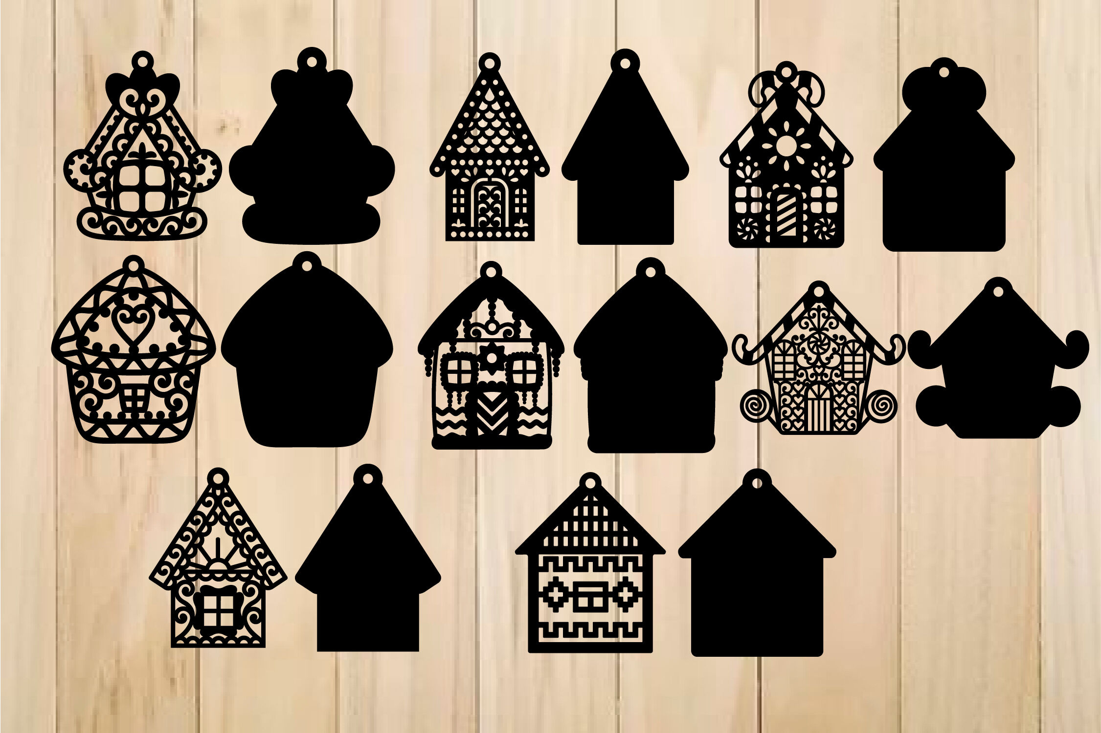 Christmas Gingerbread House Template Svgjulydigitalimages within Gingerbread House Template Svg