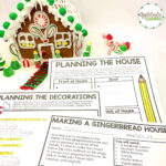 Christmas Writing Prompts With A Gingerbread Pbl Twist Inside Gingerbread House Writing Template