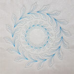 Circle Wreath Feathered Leaf Template Set   Moore'S Sewing Throughout All Brands Sewing Template Feather Wreath Template