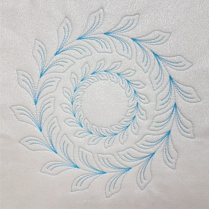All Brands Sewing Template Feather Wreath Template