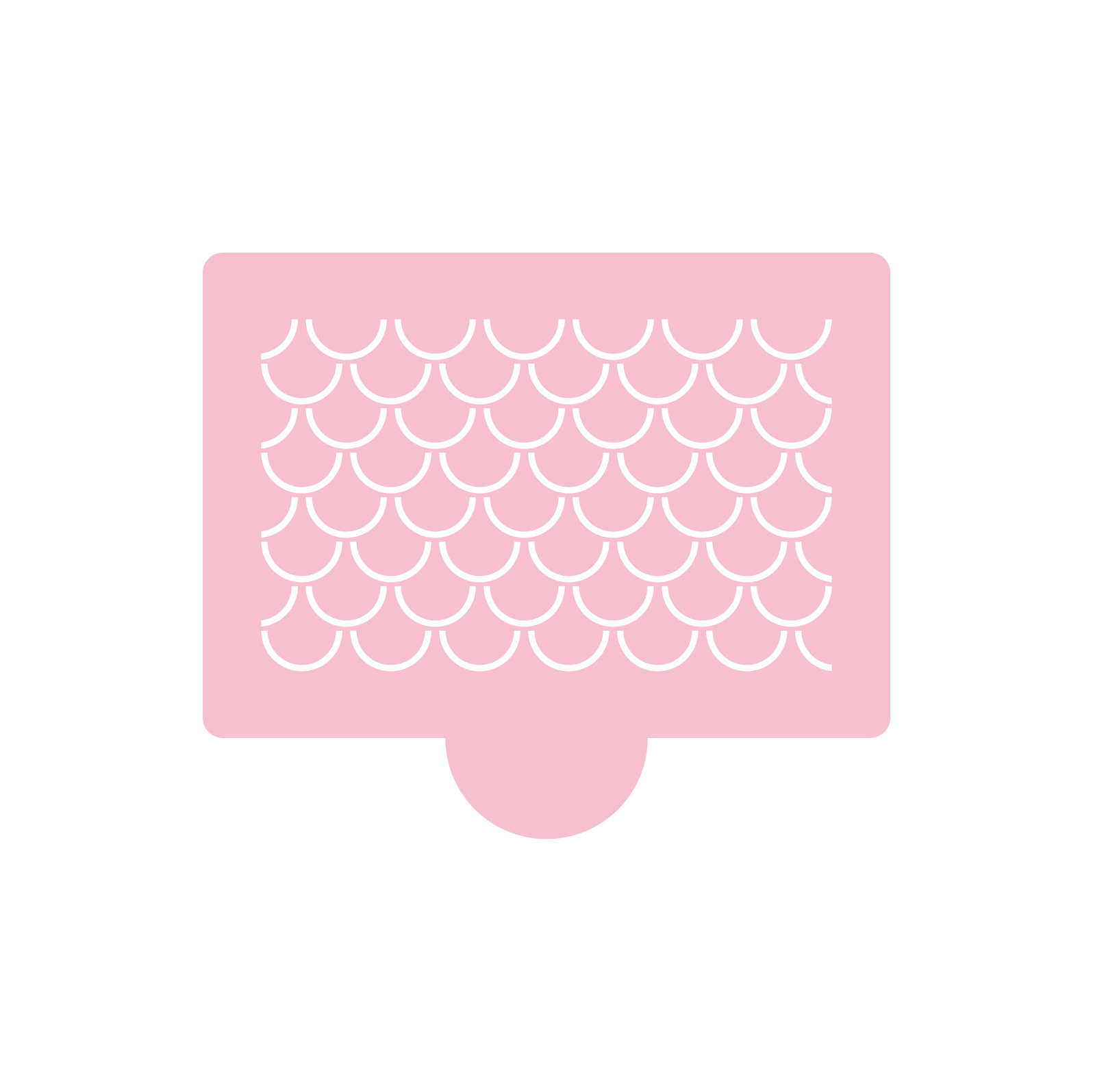 Classic Gingerbread Roof Stencil intended for Gingerbread House Roof Template