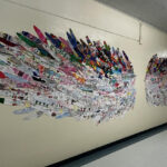 Collaborative Feather Mural Demonstrates School Spirit – The Buzz Intended For What Lifts You Feather Template