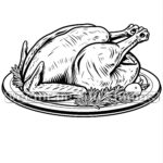 Cooked Thanksgiving Turkey Svg & Png File Graphic, Food Vector Within Cooked Turkey Template