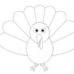 Crazy Turkey Art With Printable Turkey Template   Emma Owl Pertaining To Turkey Drawing Template